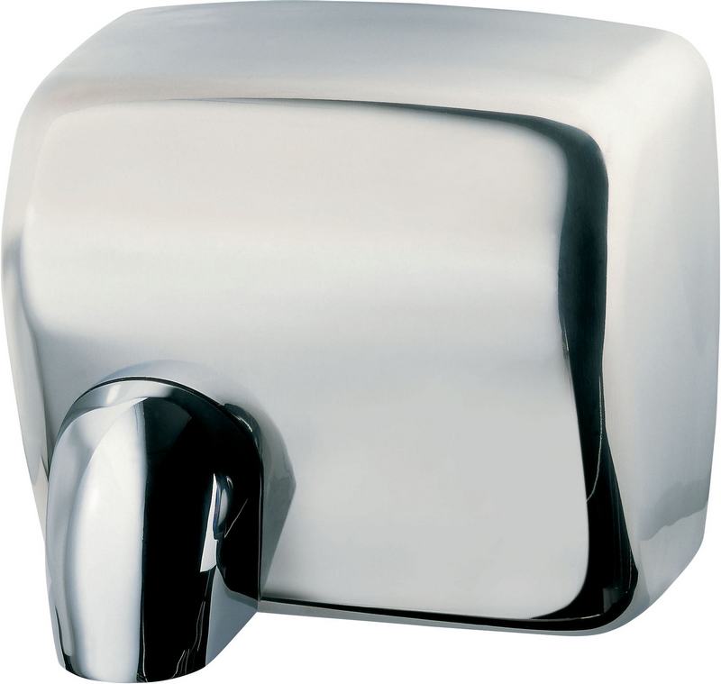 Secador de m�o em a�o inoxid�vel com sensor eletr�nico CYCLON. Acabamento brilhante
