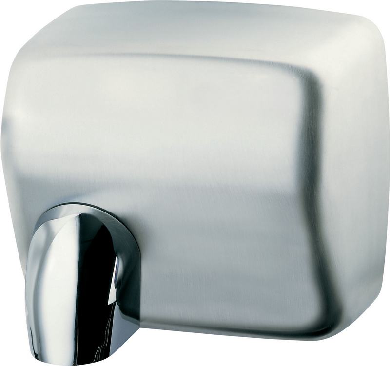 Secador de m�o em a�o inoxid�vel com sensor eletr�nico CYCLON. Acabamento escovado