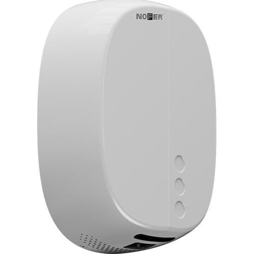 Secador de m�os EVO-POWER em ABS branco brilhante.