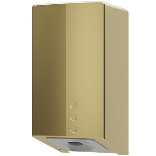 Secador de m�os FUGA EVO em a�o inoxid�vel com sensor eletr�nico. Acabamento em ouro escovado PVD