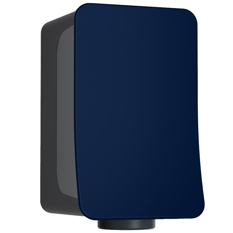Secador de m�os autom�tico FUSION equipado com luzes germicidas UV-C. ABS, cor azul-marinho