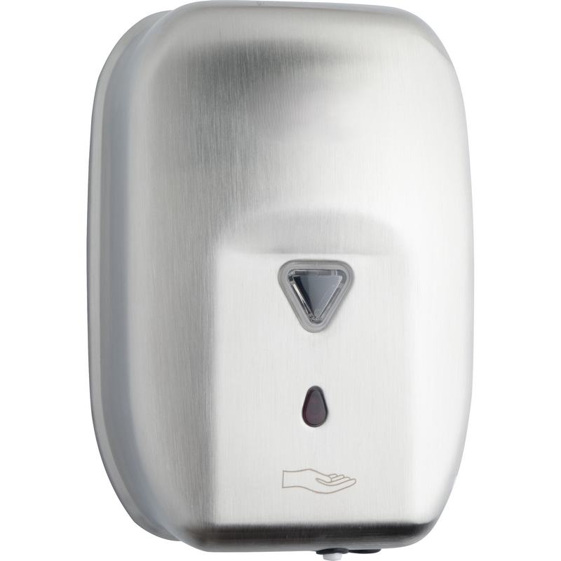 Saboneteira autom�tica em a�o inoxid�vel de 1200 ml. Acabamento escovado