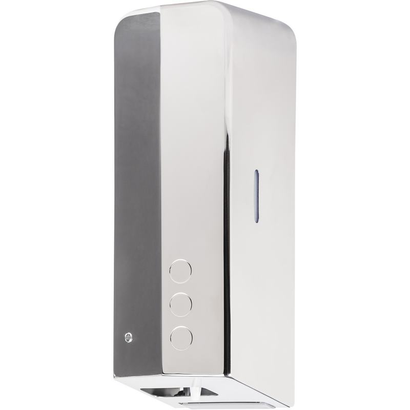 Doseador Autom�tico EVO de sab�o l�quido de a�o inoxid�vel 1000 ml Acabamento brilhante