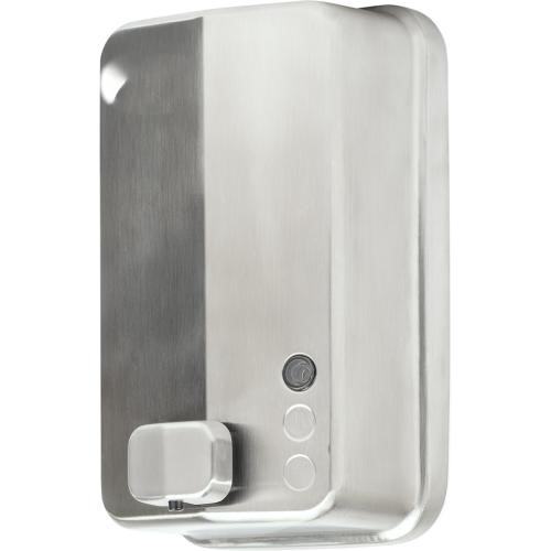 Distribuidor de sab�o l�quido vertical INOX EVO 1200 ml de a�o inoxid�vel. Acabamento escovado