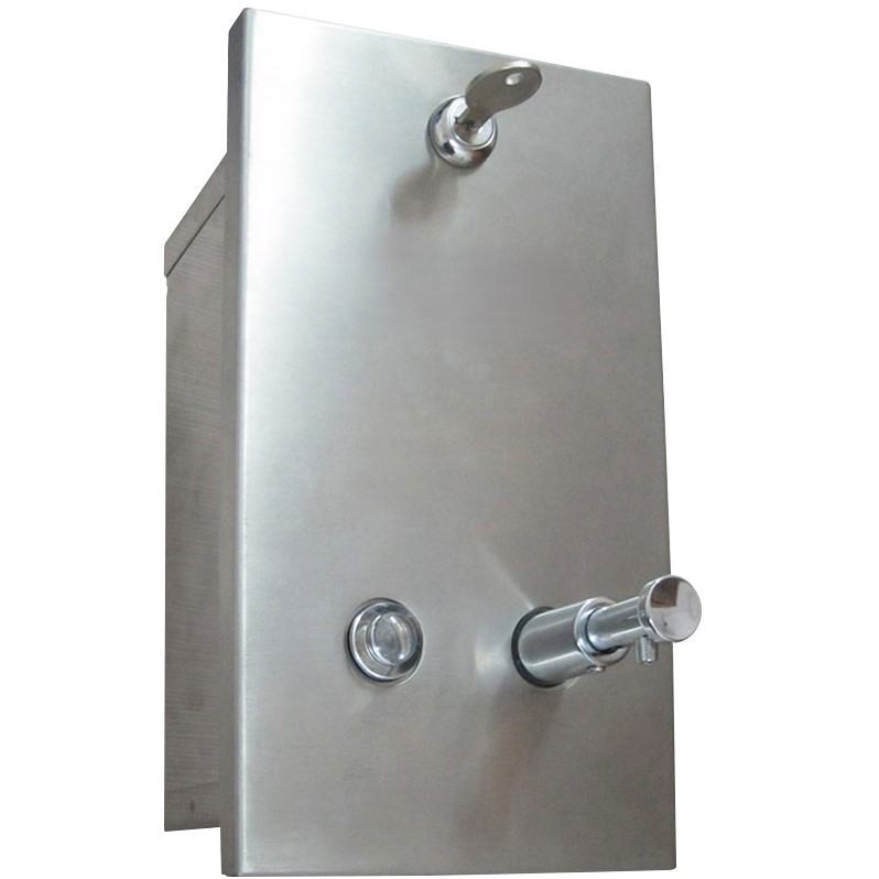 Saboneteira de sabonete para encastrar vertical. 1200ml Acabamento cetim 