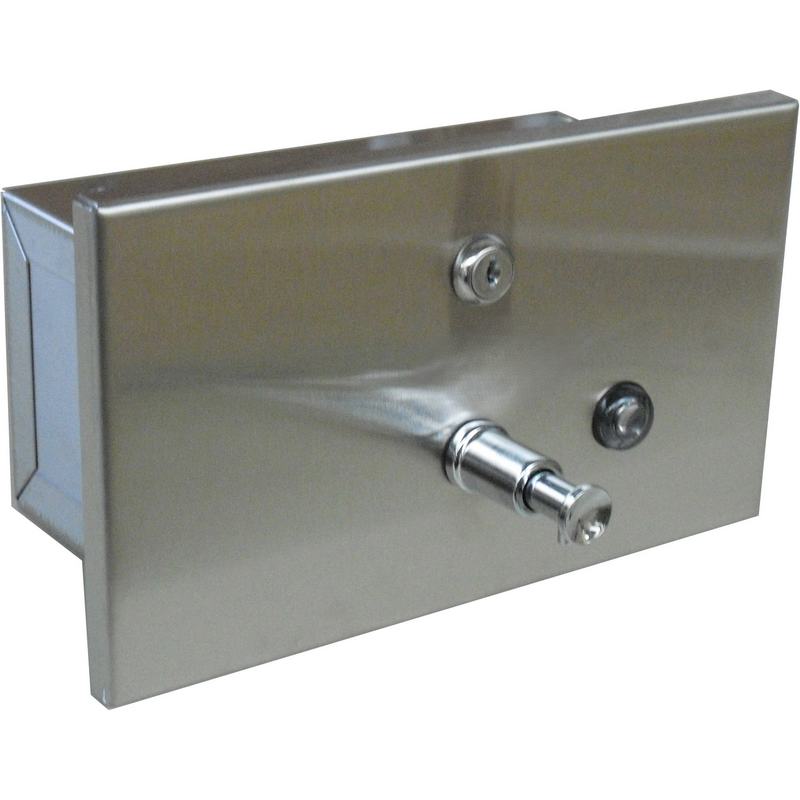 Saboneteira de sabonete para encastrar horizontal. 1200ml Acabamento cetim 