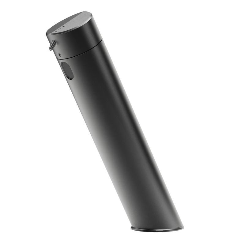 Dispensador de sabonete l�quido de bancada com ativa��o a laser.      Acabamento Gun metal