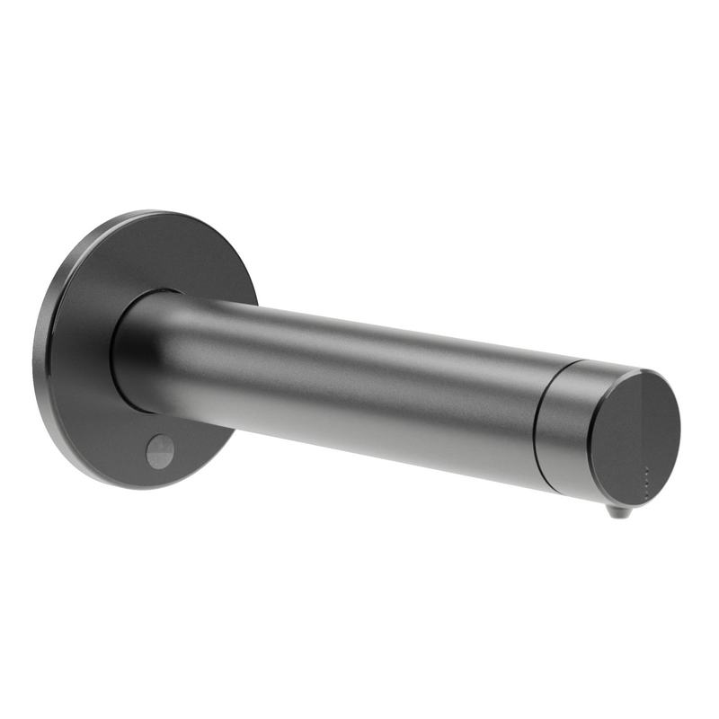 Dispensador de sabonete l�quido de parede com ativa��o a laser. Acabamento Gun metal