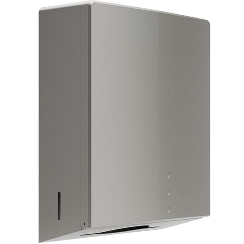 Dispensador de papel em a�o inoxid�vel EVO. escovado