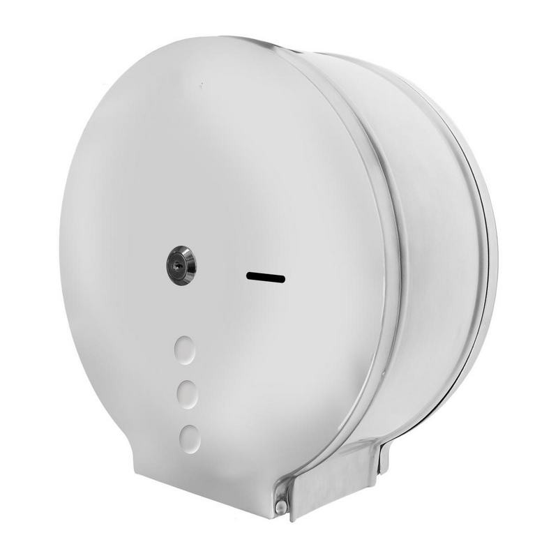 Distribuidor de papel higi�nico de a�o inoxid�vel  brilhante