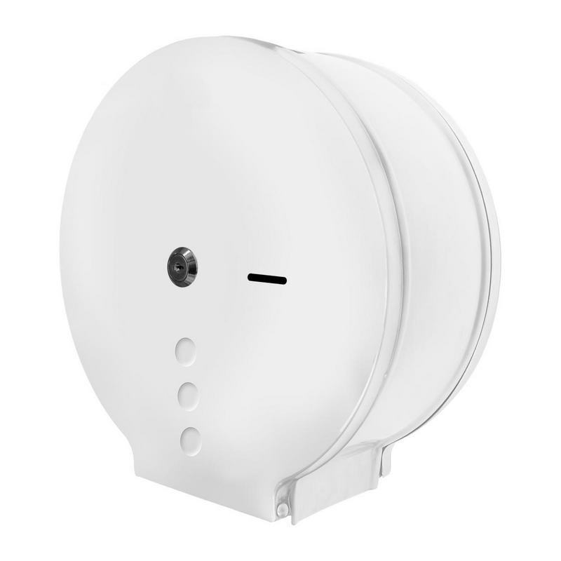 Distribuidor de papel higi�nico de a�o inoxid�vel  branco