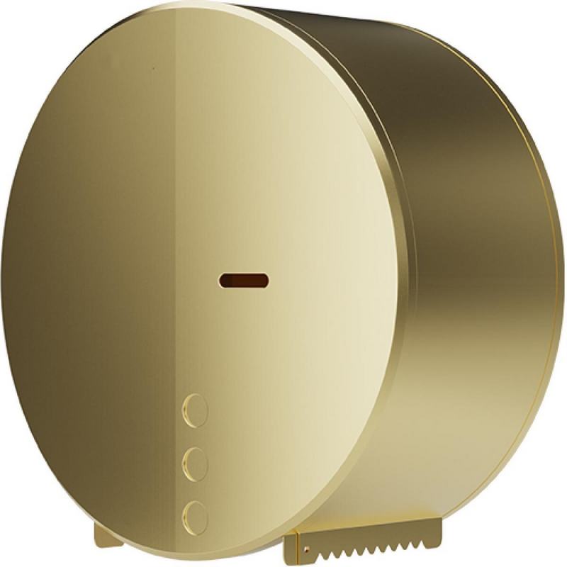 Dispensador de papel higi�nico a�o inoxid�vel dourado escovado Evo 