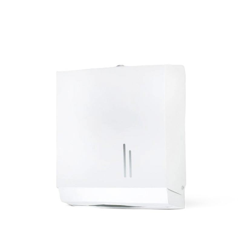 Dispensador de toalhas em a�o inoxid�vel branco