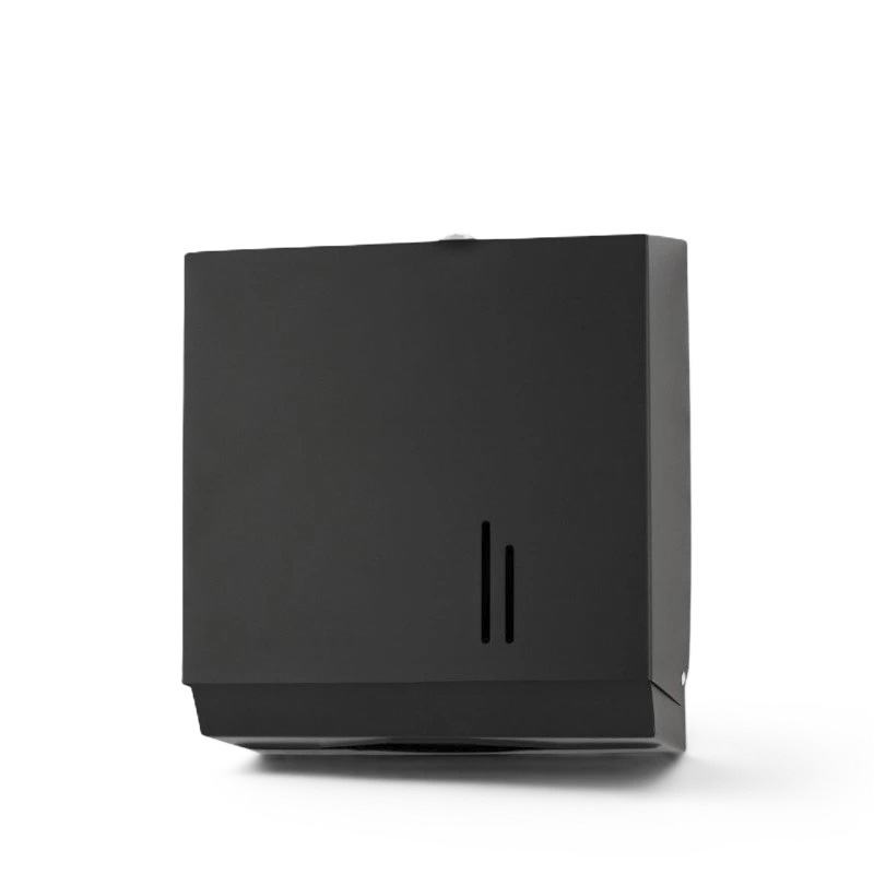 Dispensador de toalhas em a�o inoxid�vel preto