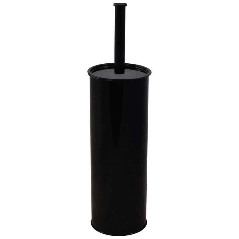 Porta-papel higi�nico com suporte de parede em a�o inoxid�vel. Acabamento em preto  