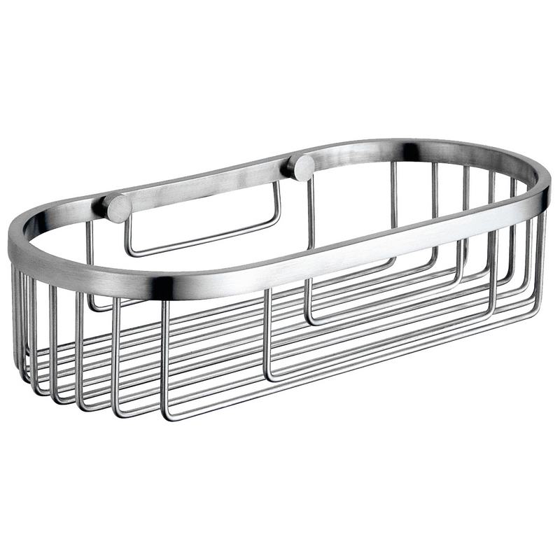 Saboneteira rectangular em a�o inoxid�vel. Acabamento em cetim 