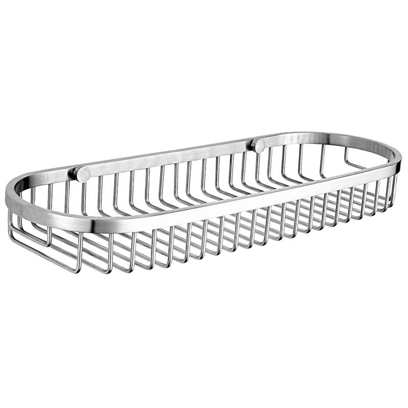Saboneteira rectangular em a�o inoxid�vel. Acabamento brilhante