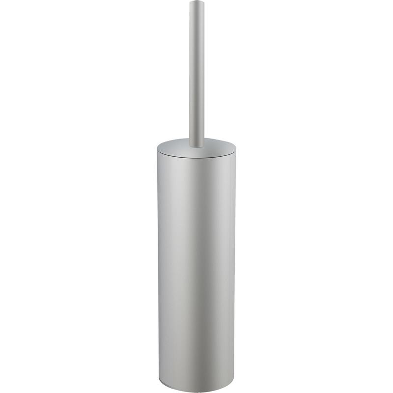 Porta-escovas com suporte de parede em a�o inoxid�vel. Acabamento acetinado