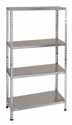 Kit Metlico com Parafusos 4 prateleiras 137X70X30cm