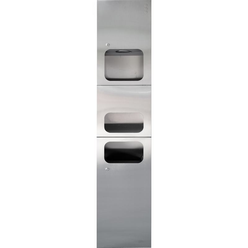 M�vel compacto embutido c secador de m�os, modelo BigFlow evo