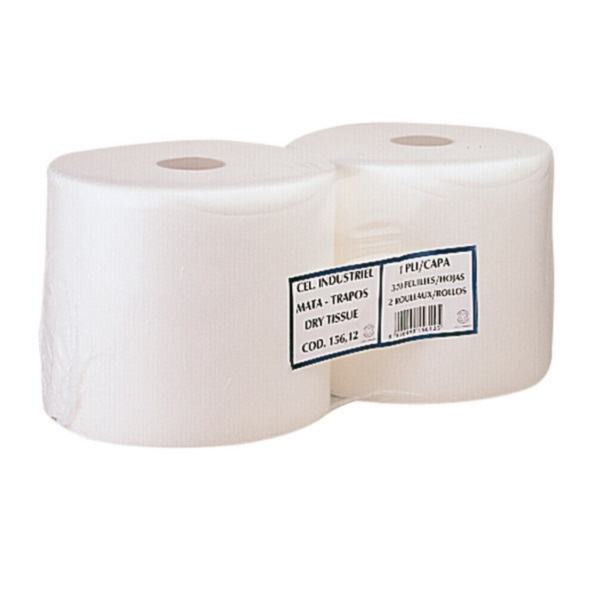 Bobine TNT  1 Folha 55 gr.  27x24 cm Branco Pack 2