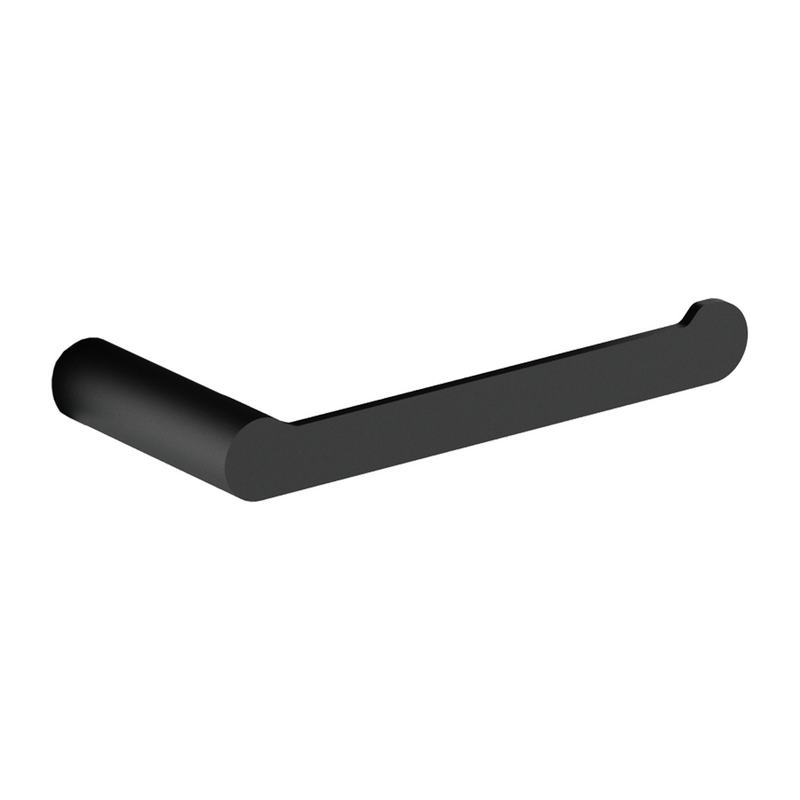 Suporte de rolo de reserva em a�o inoxid�vel AISI 304. Acabamento preto