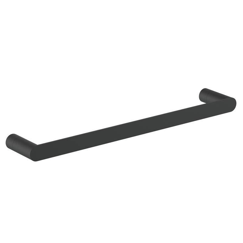 Toalheiro em a�o inoxid�vel AISI 304, 40 cm. Acabamento em preto