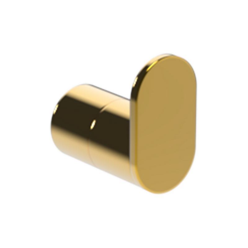 Cabide em a�o inoxid�vel AISI 304. Acabamento em ouro brilhante PVD