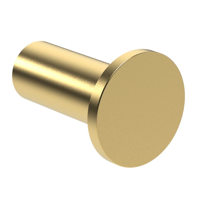 Cabide em a�o inoxid�vel. Acabamento em ouro escovado PVD