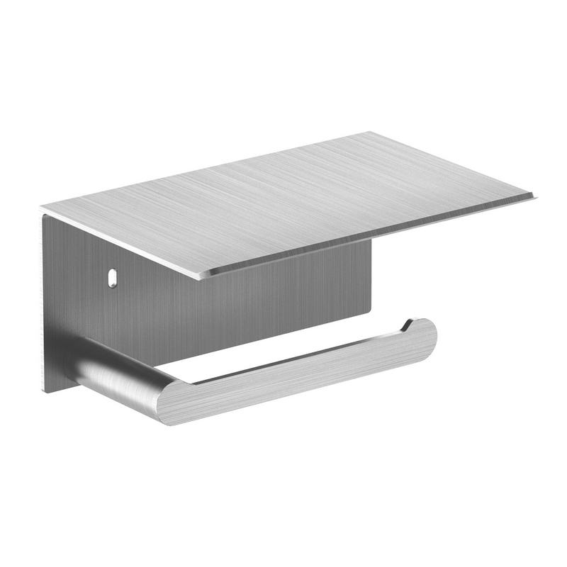 Suporte para rolos em a�o inoxid�vel AISI 304. Acabamento acetinado