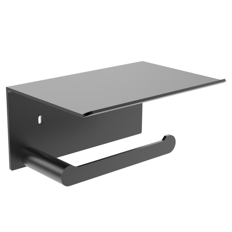 Porta-rolos de papel higi�nico em a�o inoxid�vel AISI 304. PVD Acabamento Acabamento: Gun metal