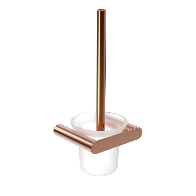 Porta-escovas em a�o inoxid�vel AISI 304. Acabamento em bronze escovado PVD