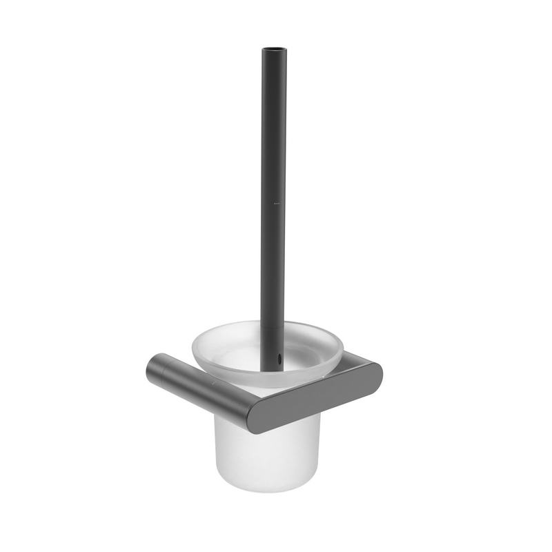 Porta-escovas em a�o inoxid�vel AISI 304. Acabamento PVD Acabamento: Gun Metal