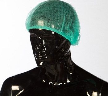 Touca Clip  tipo acordeon Polipropileno Verde Tipo Harmnio  1 x 100 Unidades
