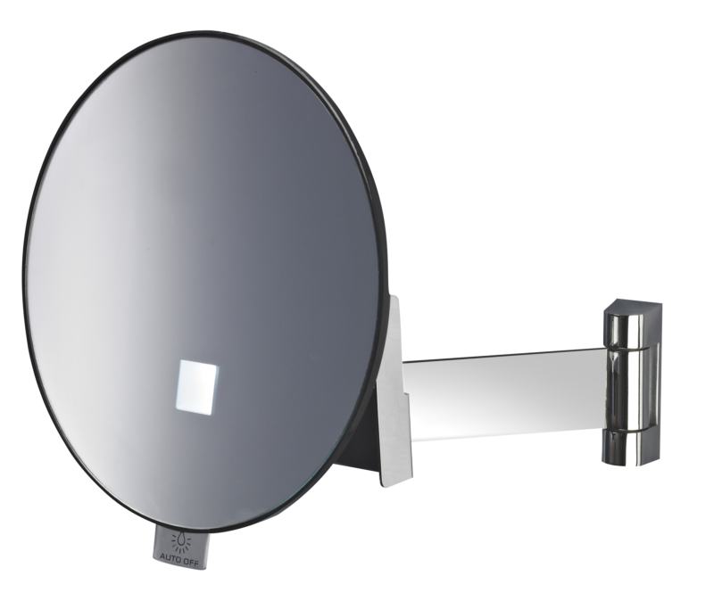 Espelho de parede iluminado Eclips com bra�o plano