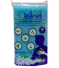 Esponjas descartveis Napa 150 Gr Cleanet Plus 12X 20 cm P 10 Unidades