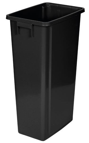 Contentor de reciclagem preto de 80 L