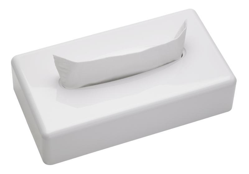 Dispensador Rectangular de Len�os Faciais branco Sanibox