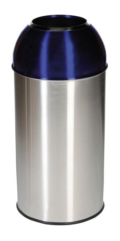 Papeleira aberta de reciclagem Open Dome azul 40 Lt