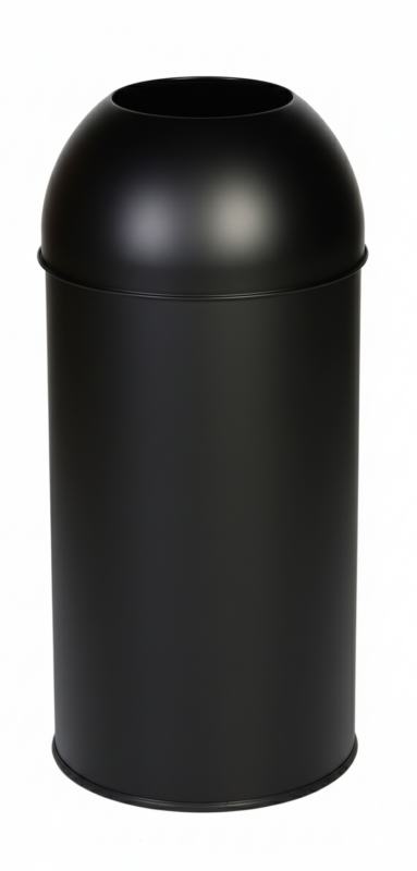 Papeleira aberta de reciclagem Open Dome preto mate 40 Lt
