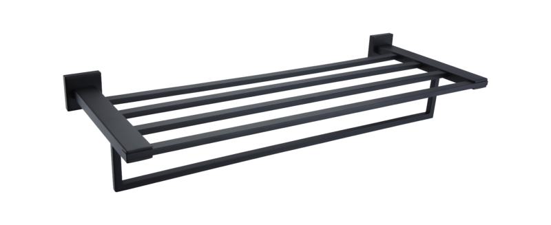Toalheiro/Porta Toalhas Suporte para toalhas em preto mate Argo