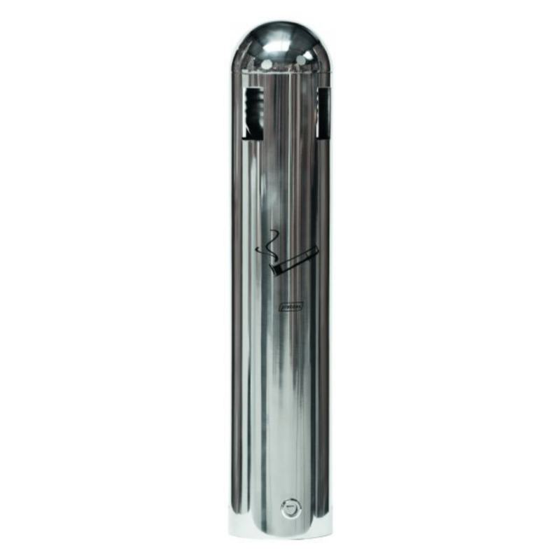 Cinzeiro tubular de parede de 1,8 L em a�o inoxid�vel