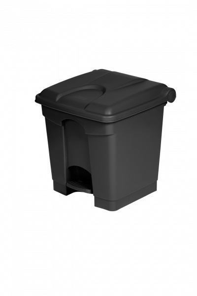 Contentor preto em pl�stico reciclado de 30 Lt