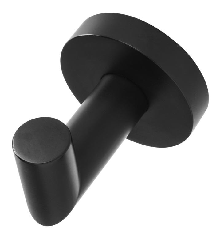 Cabide em a�o inoxid�vel 304, com acabamento preto mate