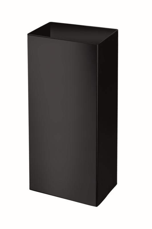 Contentor met�lico para recolha seletiva de 40 L, preto