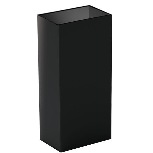 Contentor met�lico para recolha seletiva de 60 L, preto