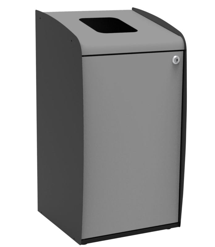 Papeleira do lixo de reciclagem Cinza