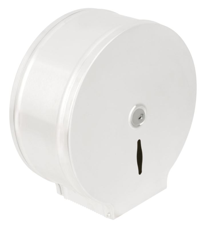 Dispensador de papel higi�nico JUMBO 400  a�o inoxid�vel branco