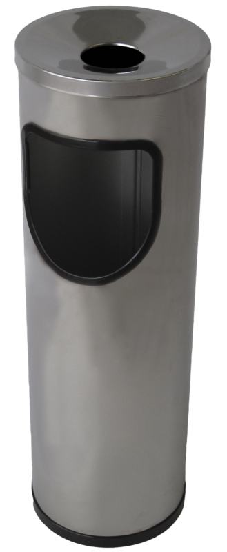 Cinzeiro e Papeleira inox Escovado Redonda 25 Lt