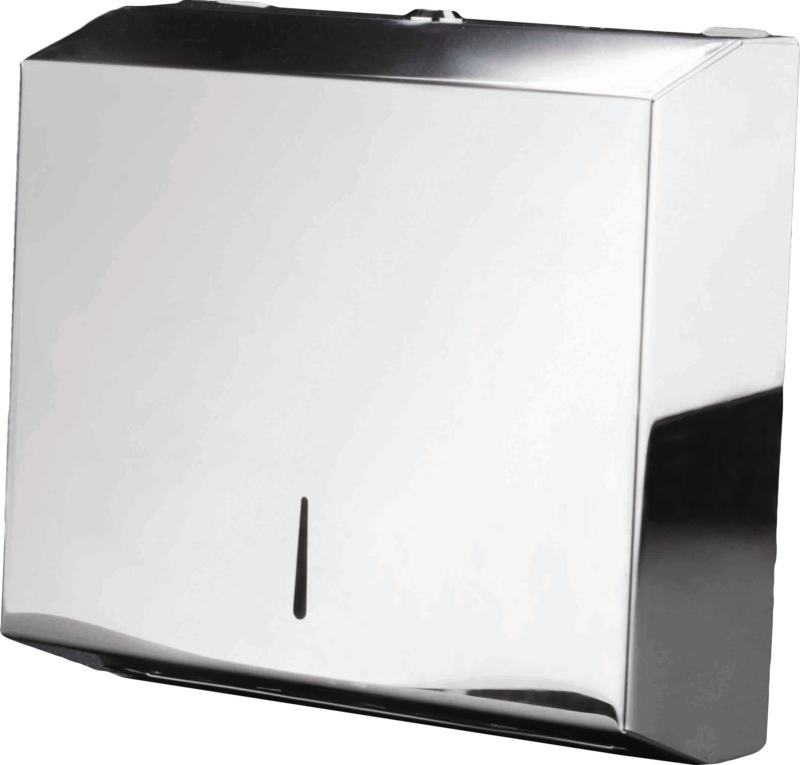 Dispensador de toalhas de m�o em a�o inoxid�vel brilhante